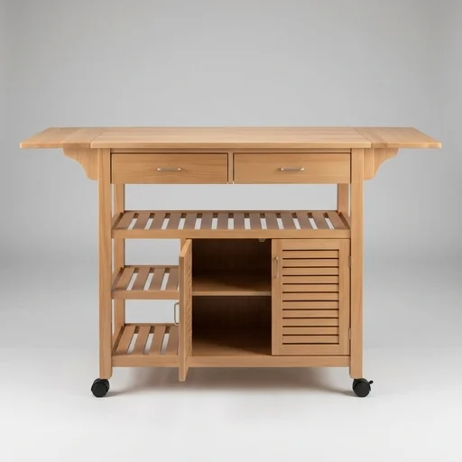 Winsome Wood Kitchen Island with Drop Leaf